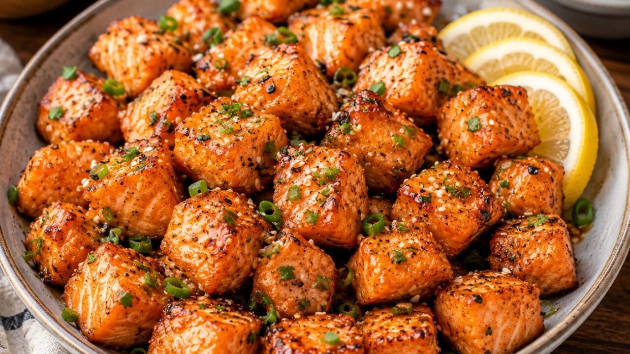 Air Fryer Salmon Bites Recipe