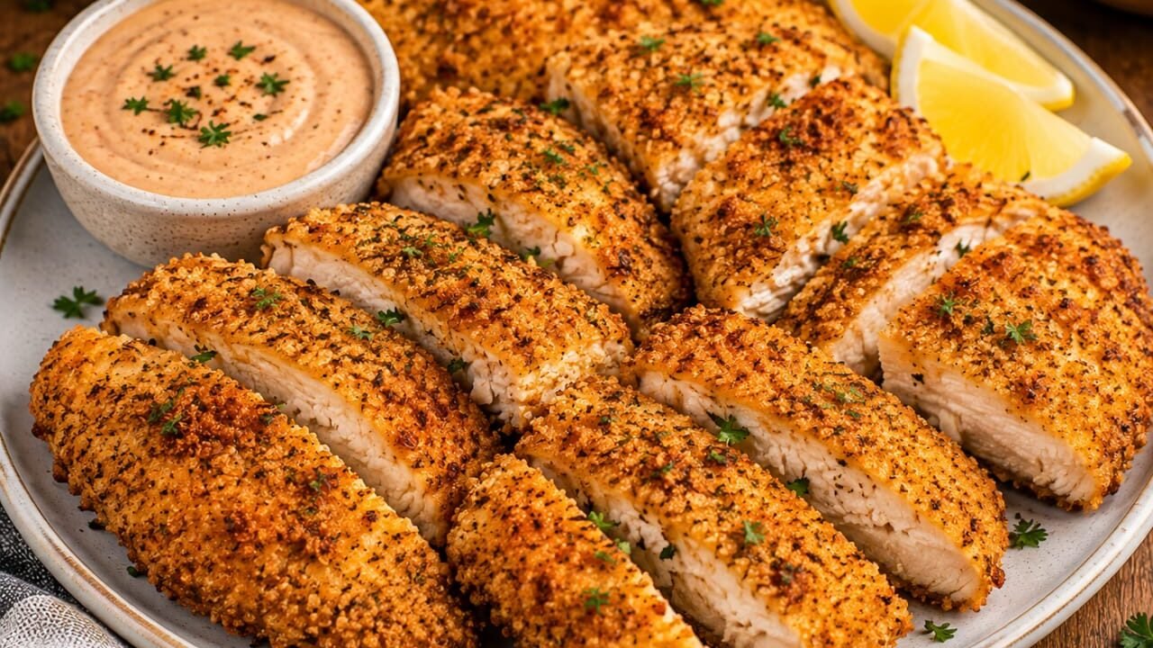 Crispy Air Fryer Breaded Chicken Breast Recipe