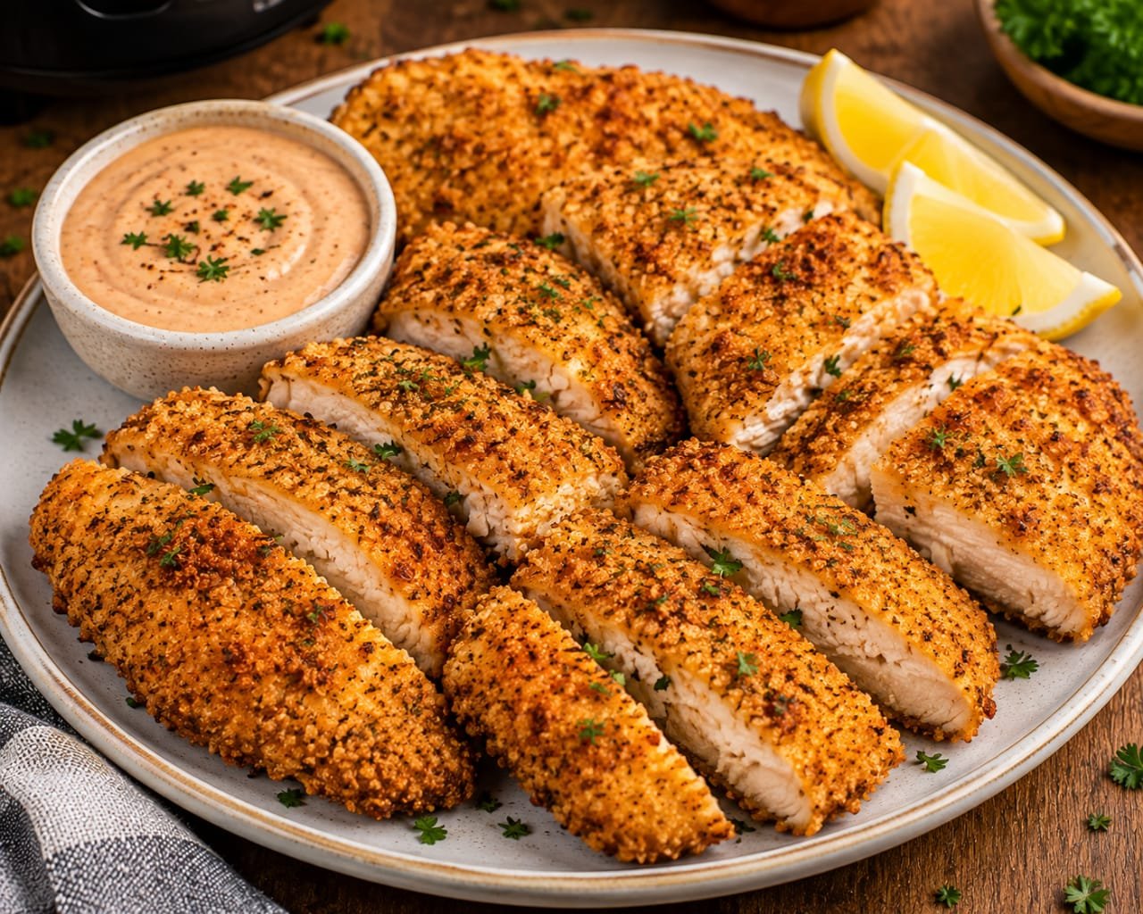 Crispy Air Fryer Breaded Chicken Breast Recipe