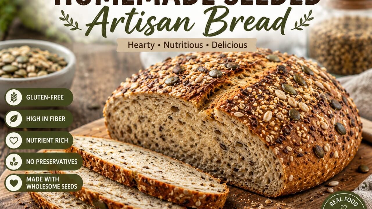 Gluten-Free Homemade Seeded Artisan Bread